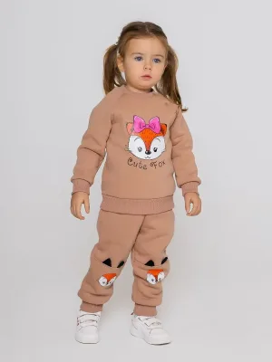 Толстовка «Cute Fox» с начёсом: осенний уют для маленькой модницы